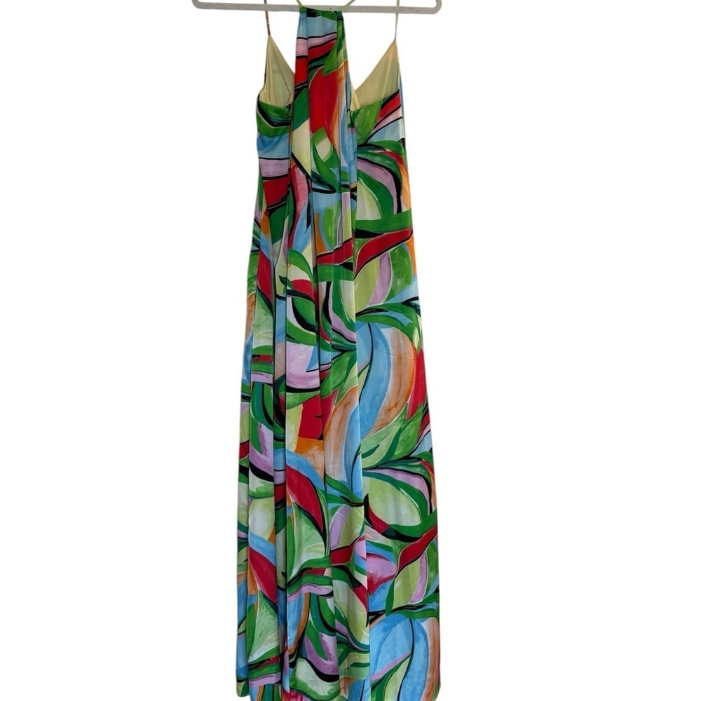 Nicole Miller | Vibrant Multicolor Maxi Dress with pockets XS - Picture 3 of 8